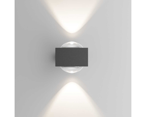 Уличный настенный светильник со светодиодами Elektrostandard Lenses a070452