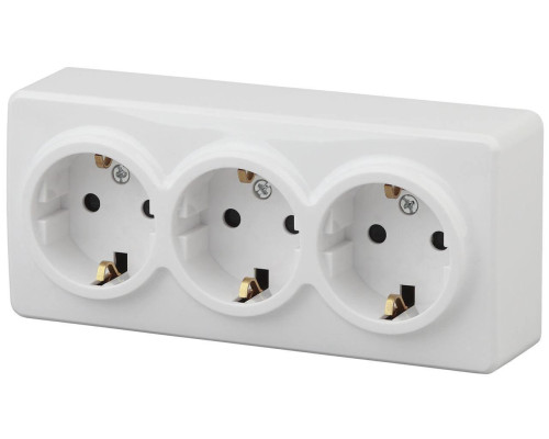 Розетка ЭРА Эксперт 3х2P E со шторками Schuko 16A 250V 11-2209-01 Б0020703 Розетка ЭРА Эксперт 3х2P E со шторками Schuko 16A 250V 11-2209-01 Б0020703
