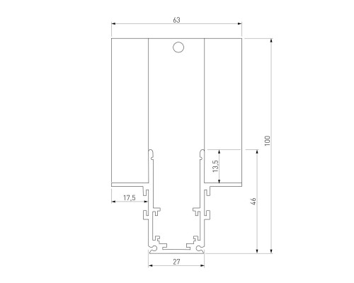 Коннектор L-образный внутренний Elektrostandard Slim Magnetic 85212/00 a067498