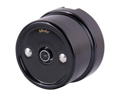 ТВ-розетка Werkel Retro черная WL18-02-05 4690389100819