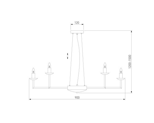 Подвесная люстра Eurosvet Cariso 60150/18 хром