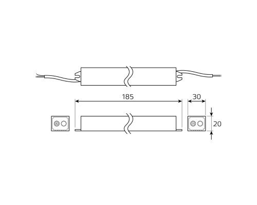 Блок питания Gauss 25W 12V IP67 BT521 Блок питания Gauss 25W 12V IP67 BT521