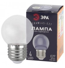 Лампа светодиодная ЭРА E27 1W 3000K прозрачная ERAWL45-E27 Б0049572