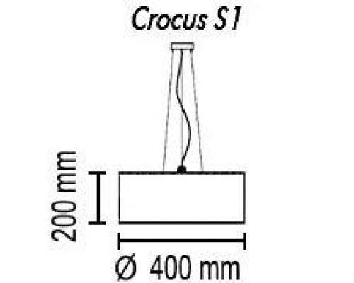 Подвесной светильник TopDecor Crocus Glade S1 01 09g