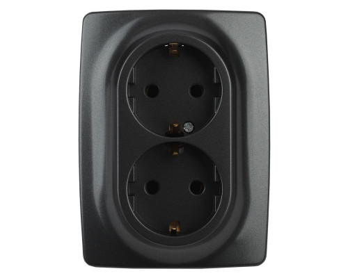 Розетка ЭРА 12 2x2P E Schuko 16A 250V 12-2106-05 Б0031232