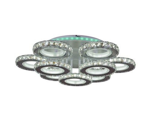 Потолочная светодиодная люстра Reluce 03900-0.3-6+3A WH+CR (RGB) Потолочная светодиодная люстра Reluce 03900-0.3-6+3A WH+CR (RGB)