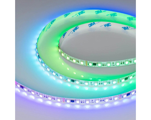 Светодиодная лента Arlight 16W/m 72LED/m 5060SMD разноцветный 5М DMX-B72-10mm 24V 037869 Светодиодная лента Arlight 16W/m 72LED/m 5060SMD разноцветный 5М DMX-B72-10mm 24V 037869