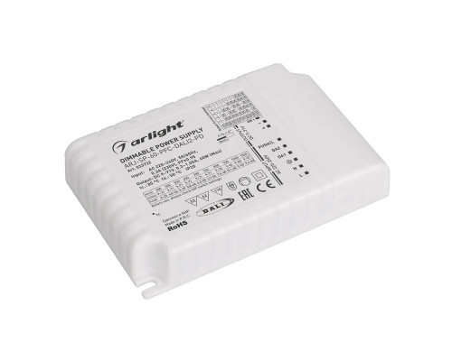 Блок питания Arlight ARJ-SP-60-PFC-DALI2-PD (60W, 9-71V, 0.35 -1.05A) 033732 Блок питания Arlight ARJ-SP-60-PFC-DALI2-PD (60W, 9-71V, 0.35 -1.05A) 033732