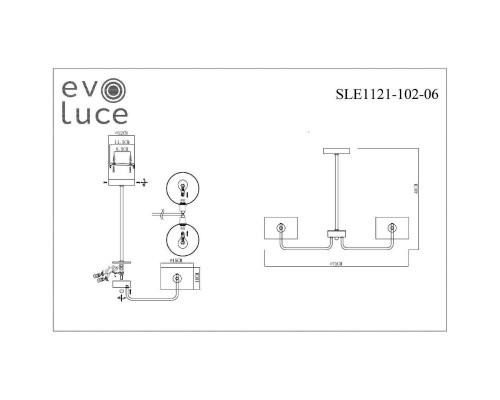 Потолочная люстра Evoluce Aerin SLE1121-102-06