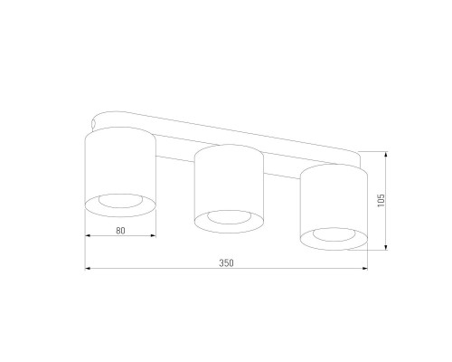 Потолочная люстра TK Lighting 3413 Vico Black Потолочная люстра TK Lighting 3413 Vico Black