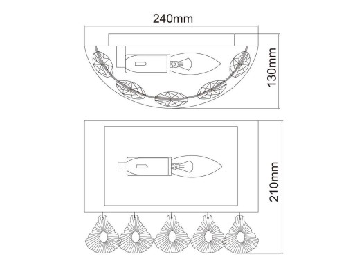 Настенный светильник MW-Light Жаклин 465026601 Настенный светильник MW-Light Жаклин 465026601