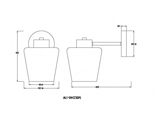 Бра MyFar Mark MR2340-1W