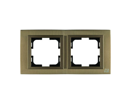 Рамка 2-постовая Mono Electric Chrome бронза 106-430000-161 Рамка 2-постовая Mono Electric Chrome бронза 106-430000-161