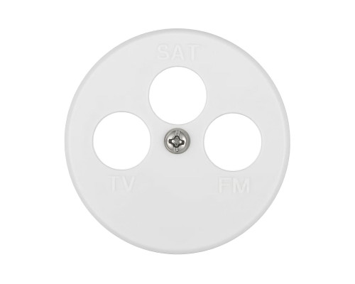 Накладка LK Studio для розетки TV+FM+SAT, 3 отверстия , бел., LK Vintage 885404-1 Накладка LK Studio для розетки TV+FM+SAT, 3 отверстия , бел., LK Vintage 885404-1