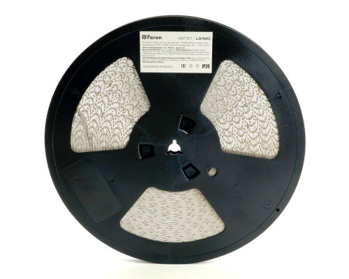 Светодиодная лента Feron 8W/m 120LED/m 2835SMD теплый белый 40M LS420 48791 Светодиодная лента Feron 8W/m 120LED/m 2835SMD теплый белый 40M LS420 48791