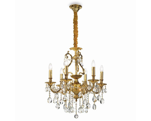 Подвесная люстра Ideal Lux Gioconda SP6 Oro 060507 Подвесная люстра Ideal Lux Gioconda SP6 Oro 060507