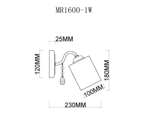 Бра MyFar Patrick MR1600-1W