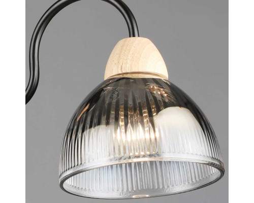 Люстра Reluce 69660-0.3-03 BK+WOOD
