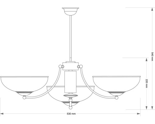 Подвесной светильник KUTEK  N N-ZW-3(P)