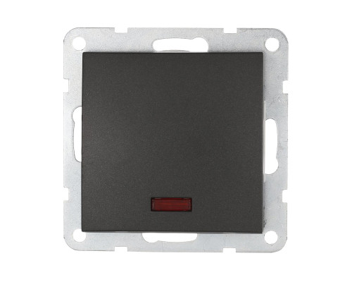 Выключатель LK Studio 1-кл., c индикатором (схема 1L) 16 A, 250 B (черный бархат) LK60 860208-1 Выключатель LK Studio 1-кл., c индикатором (схема 1L) 16 A, 250 B (черный бархат) LK60 860208-1
