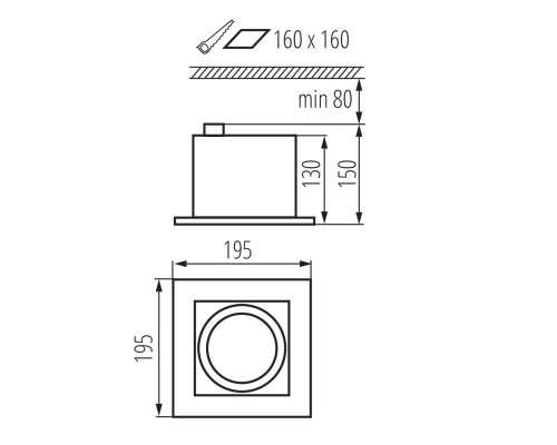 Точечный светильник Kanlux MATEO ES DLP-150-W 32931 Точечный светильник Kanlux MATEO ES DLP-150-W 32931