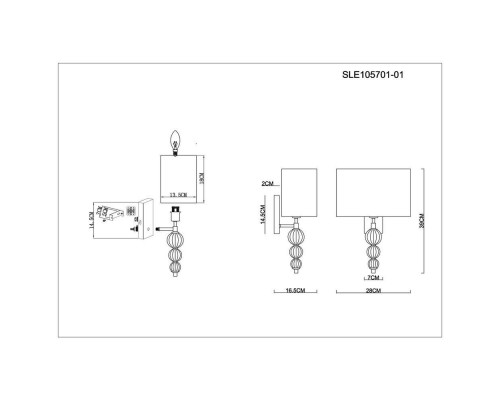 Бра Evoluce Ramer SLE105701-01