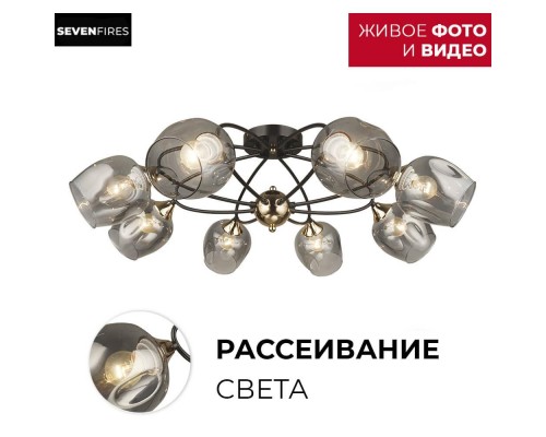 Потолочная люстра Seven Fires Klimin SF3319/8C-CF-FGD Потолочная люстра Seven Fires Klimin SF3319/8C-CF-FGD