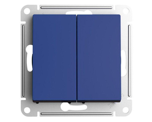 Переключатель двухклавишный Systeme Electric AtlasDesign 10A 250V аквамарин ATN001165 Переключатель двухклавишный Systeme Electric AtlasDesign 10A 250V аквамарин ATN001165