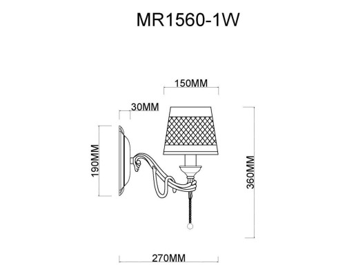 Бра MyFar Dana MR1560-1W