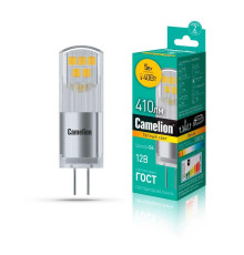 Лампа светодиодная Camelion G4 5W 3000K LED5-G4-JC-NF/830/G4 13749