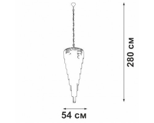 Каскадная люстра Vitaluce V5876-9/25