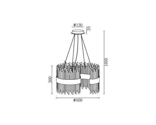 Подвесной светильник Vele Luce Kronos VL3244P12 Подвесной светильник Vele Luce Kronos VL3244P12