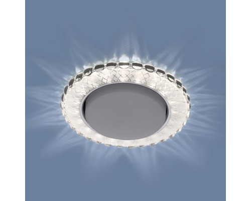Встраиваемый светильник Elektrostandard 3034 GX53 SL/WH зеркальный/белый a047763