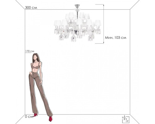 Подвесная люстра Loft IT Flambeau 10209/24 Подвесная люстра Loft IT Flambeau 10209/24