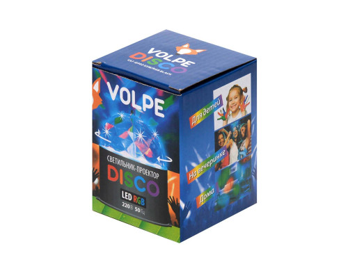 Светодиодный светильник-проектор Volpe Disco ULI-Q302 03W/RGB Black 09840 Светодиодный светильник-проектор Volpe Disco ULI-Q302 03W/RGB Black 09840