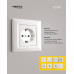 Розетка LAN/телефонная Vesta-Electric Roma белый FRZ00010204BEL