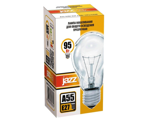 Лампа накаливания Jazzway E27 95W 2700K прозрачная 2859310 Лампа накаливания Jazzway E27 95W 2700K прозрачная 2859310