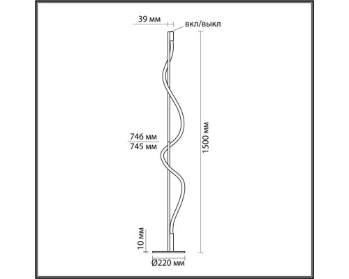 Торшер Odeon Light Hightech 4391/15FL