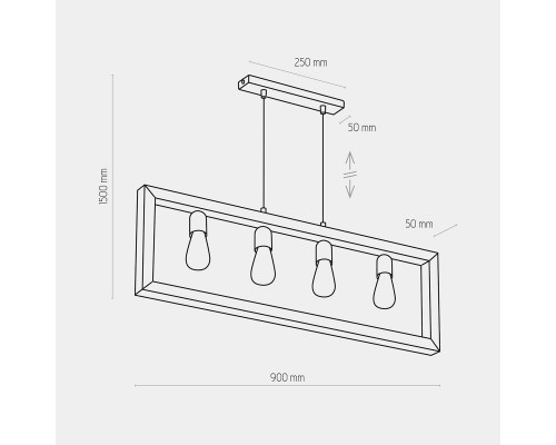 Подвесная люстра TK Lighting 4276 Metro