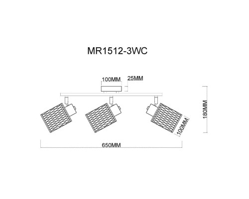 Спот MyFar Cathy MR1512-3WC