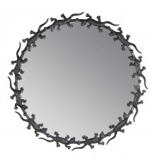 Зеркало Runden Ящерицы черные круглое V20014
