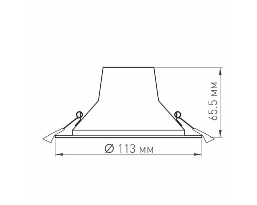 Встраиваемый светодиодный светильник Arlight LTD-Legend-R115-10W Warm3000 027317(1) Встраиваемый светодиодный светильник Arlight LTD-Legend-R115-10W Warm3000 027317(1)