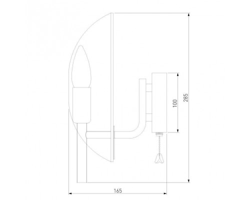 Бра Eurosvet Rocco 60135/1 латунь Бра Eurosvet Rocco 60135/1 латунь