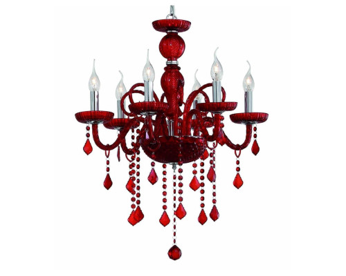 Подвесная люстра Ideal Lux Giudecca SP6 Rosso 027418 Подвесная люстра Ideal Lux Giudecca SP6 Rosso 027418