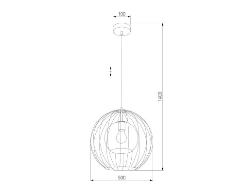 Подвесной светильник TK Lighting 2552 Universo Black