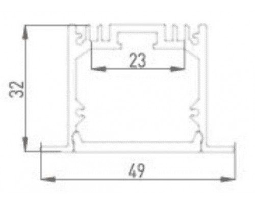 Профиль встраиваемый DesignLed LE.4932 001082