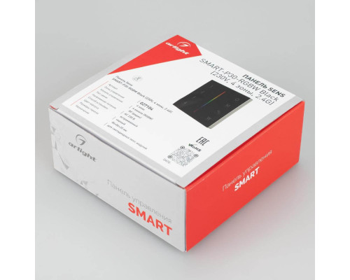 Панель управления Arlight Sens Smart-P30-RGBW Black 027104 Панель управления Arlight Sens Smart-P30-RGBW Black 027104