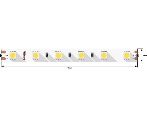 Светодиодная влагозащищенная лента DesignLed 14,4W/m 60LED/m 5050SMD холодный белый 5M 000520 Светодиодная влагозащищенная лента DesignLed 14,4W/m 60LED/m 5050SMD холодный белый 5M 000520