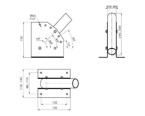 Кронштейн Gauss 903265105