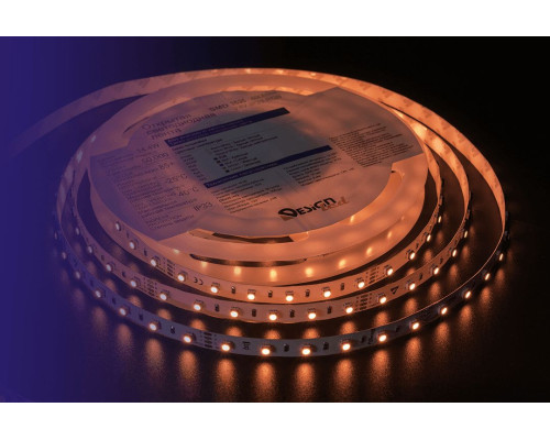 Светодиодная влагозащищенная лента DesignLed 14,4W/m 60LED/m 3535SMD разноцветный 5M 002843 Светодиодная влагозащищенная лента DesignLed 14,4W/m 60LED/m 3535SMD разноцветный 5M 002843